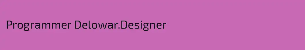 Programmer Delowar.Designer
